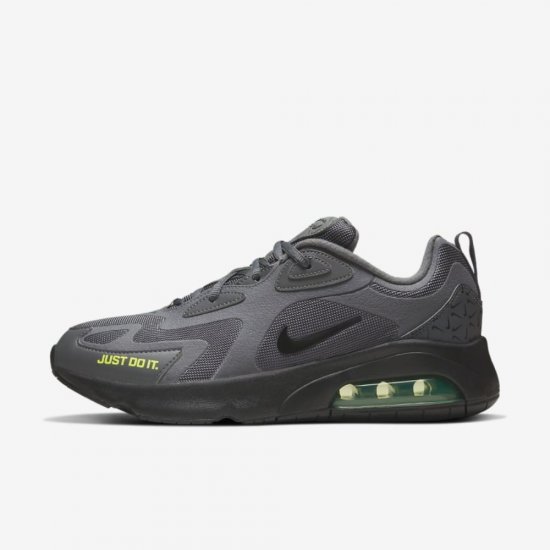 Nike Air Max 200 | Dark Grey / Black / Volt - Click Image to Close